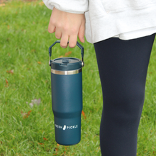 Forest Insulated Tumbler: Green Stripe