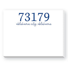 ZIP CODE DITTIE NOTEPAD: Navy