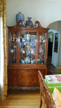 Vintage Dining Room Set rare Burled Acacia wood 1940s