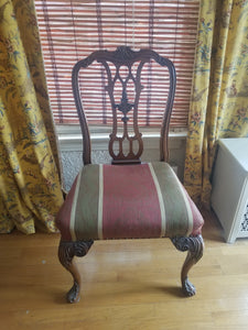 Vintage Dining Room Set rare Burled Acacia wood 1940s