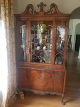 Vintage Dining Room Set rare Burled Acacia wood 1940s
