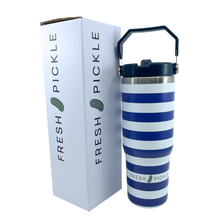 Forest Insulated Tumbler: Green Stripe