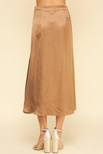 SLIKY BLOCK DETAILED MIDI SKIRTS - 6540SB: CAMEL / S