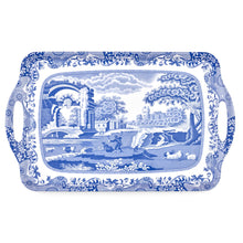 Blue Italian Large Melamine Handled Tray: Melamine / Blue Italian LOCAL PICK UP ONLY