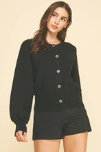 JEWEL BUTTON DOWN CARDIGAN - 6441W : Red / ML