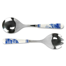 Spode Blue Italian Set of 2 Salad Servers LOCAL PICK UP ONLY