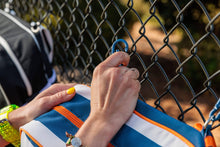 Lola Pickleball Tote: Green/White Stripe