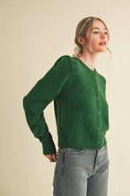 LONG PUFF SLEEVE SWEATER CARDIGAN MSW11018: Red / S