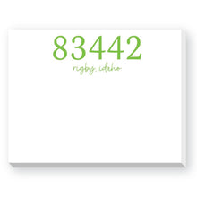 ZIP CODE DITTIE NOTEPAD: Navy