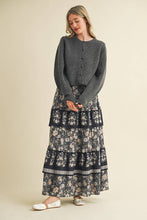 LONG PUFF SLEEVE SWEATER CARDIGAN MSW11018: FOREST GREEN / M