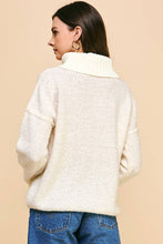 TURTLE NECK LONG SLEEVES SWEATER - 5476W: DUSTY PINK / M