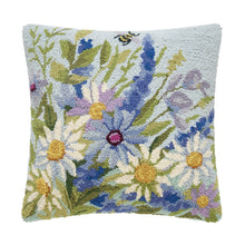 Blue Wildflowers Hook Pillow - Susan Winget