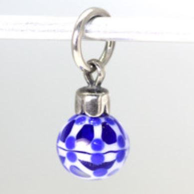 Blue Christmas Single Ball Ornament