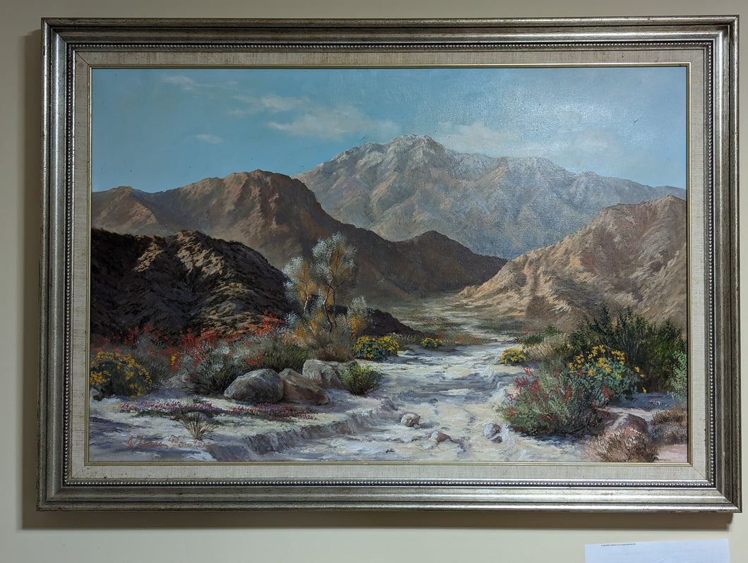 Western landscape oil painting Jackie Lewis Bowker