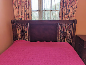 6 piece Vintage Mahogany Bedroom Set 2 Twin Beds