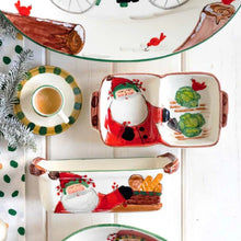 Old St. Nick Two-Part Server Vietri Made in Italy