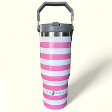 Forest Insulated Tumbler: Green Stripe