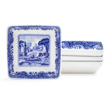 BLUE ITALIAN SQUARE DISH 3" S/4 LOCAL PICK UP ONLY