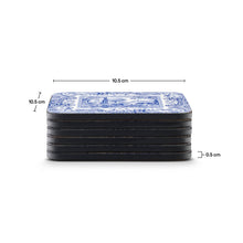 Blue Italian Coasters Set of 6: MDF, Cork Backed / Blue Italian LOCAL PICK UP ONLY