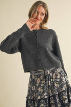 LONG PUFF SLEEVE SWEATER CARDIGAN MSW11018: FOREST GREEN / L