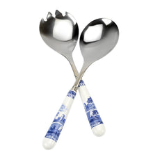 Spode Blue Italian Set of 2 Salad Servers LOCAL PICK UP ONLY