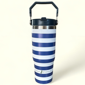 Forest Insulated Tumbler: Green Stripe