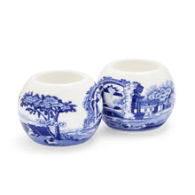 Blue Italian Tealight Holders Set of 2: BLUE ITALIAN LOCAL PICK UP ONLY