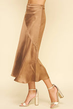 SLIKY BLOCK DETAILED MIDI SKIRTS - 6540SB: CAMEL / L
