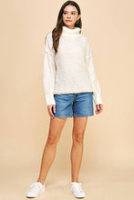 TURTLE NECK LONG SLEEVES SWEATER - 5476W: DUSTY PINK / S