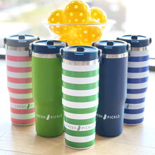 Forest Insulated Tumbler: Green Stripe