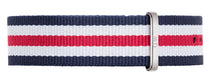 Daniel Wellington Canterbury strap 20m red/white/blue