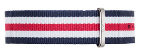 Daniel Wellington Canterbury strap 20m red/white/blue