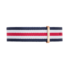 Daniel Wellington Canterbury strap 20m red/white/blue