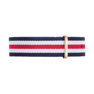 Daniel Wellington Canterbury strap 20m red/white/blue