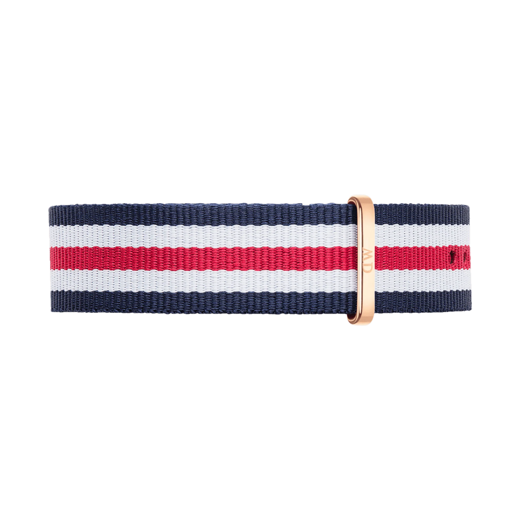 Daniel Wellington Canterbury strap 20m red/white/blue