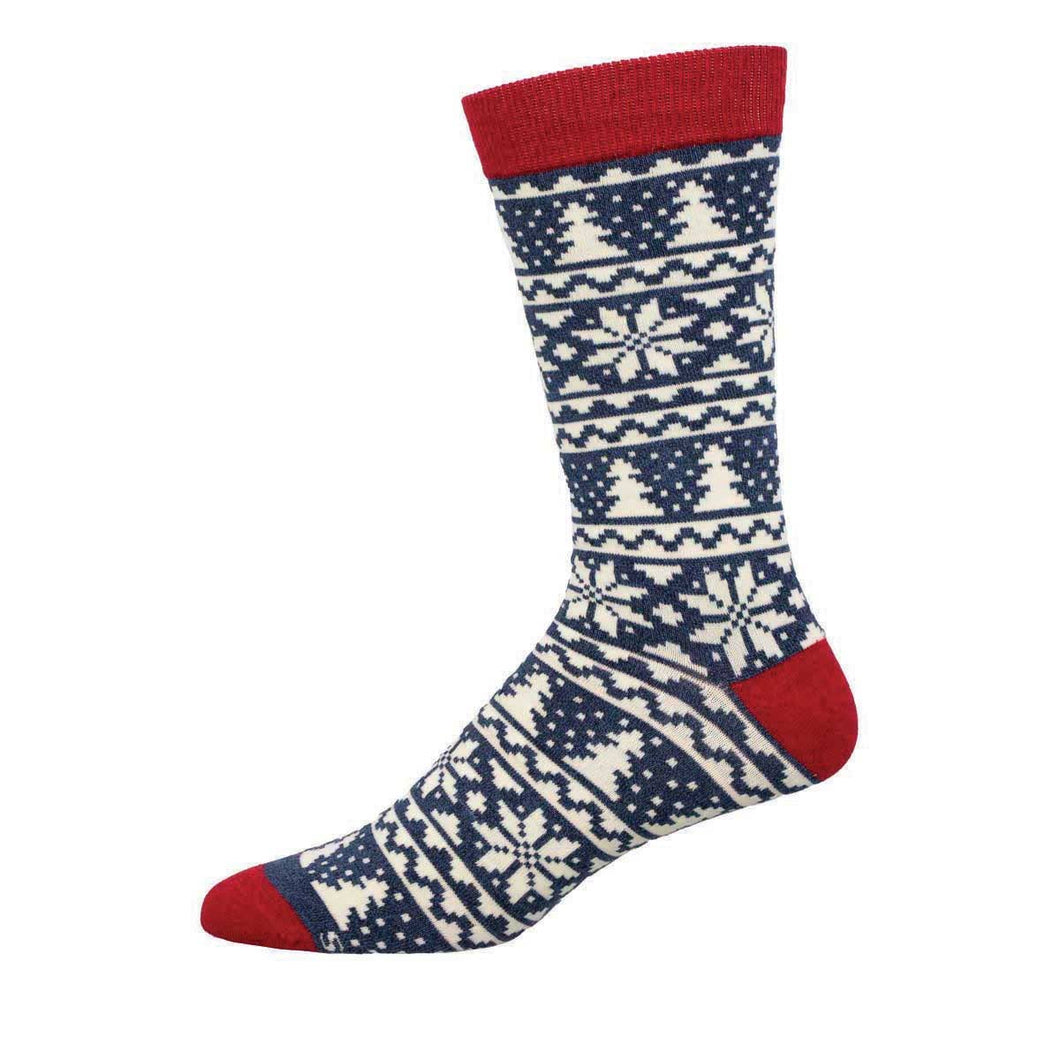 Christmas Fair Isle 6 Pack: Blue Heather / 10-13
