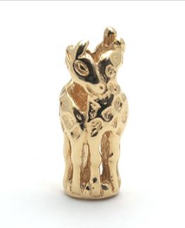 Trollbeads Gold Giraffe 21240 long retired new old stock in package