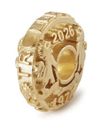 Trollbeads Jubilee bead gold plate coin