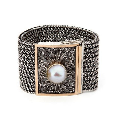 Wide Woven Bracelet From The Classic Collection