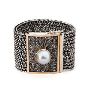 Wide Woven Bracelet From The Classic Collection
