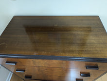Streamlined Art Deco Iconic 1930s tall chest by Donald Deskey for Valentine-Seavers furniture.