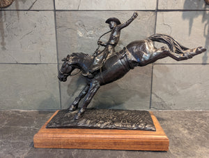 Takin' the Kinks Out bronze sculpture by Ace Powell Western Art