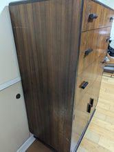 Streamlined Art Deco Iconic 1930s tall chest by Donald Deskey for Valentine-Seavers furniture.