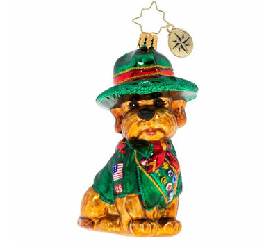 Scouts Honor Puppy  by Christopher Radko