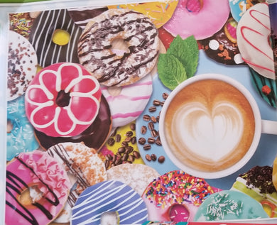 Puzzle 500 pc Donuts and Coffee