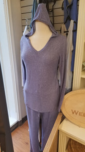 Comfy knit hoody set. Periwinkle Blue
