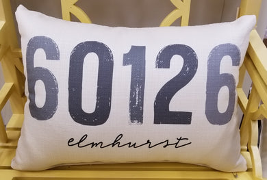Elmhurst Zip Code 60126 Lumbar pillow