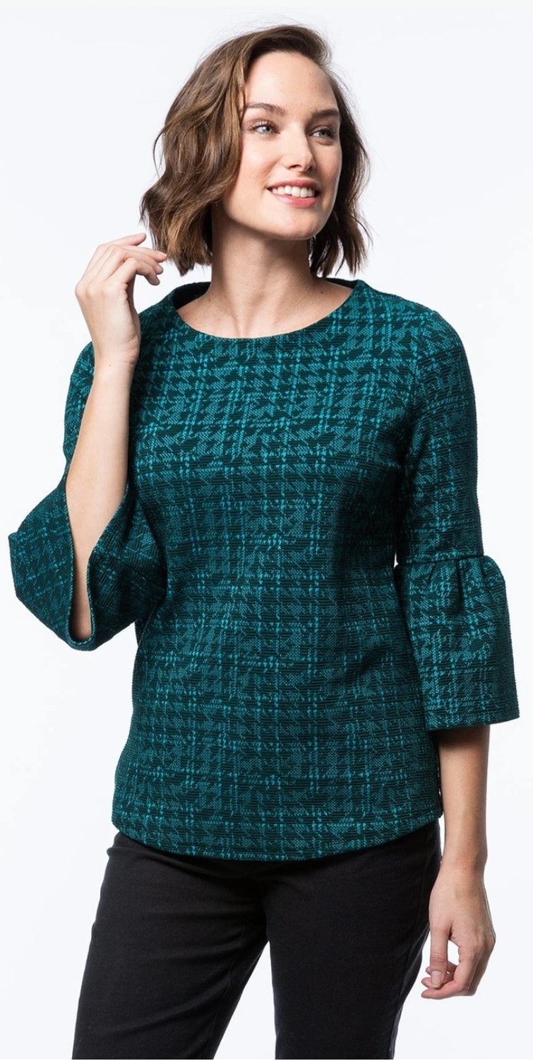 Lisa Jacquard Top