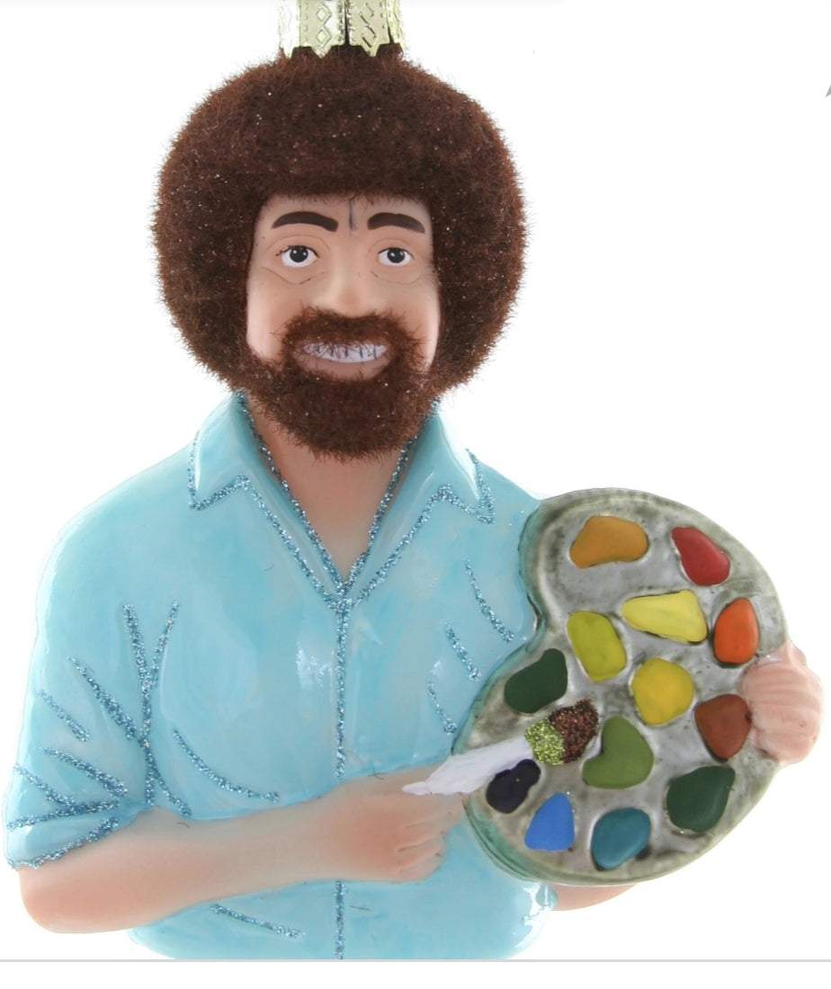 Bob Ross There are no Mistakes ornament