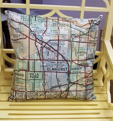 Pillow Map of Elmhurst